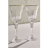 RCR Timeless 6'lı Altın Rimli 300 ml Kadeh Seti