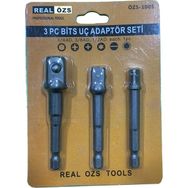 Real Özs ÖZS-1005 3 Parça Bits Uç Adaptör Seti
