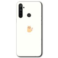 Realme 5I Cat Minimalism Baskılı Uyumlu Silikon Kılıf