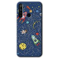 Realme 5I Kedi Galaksi Baskılı Uyumlu Silikon Kılıf