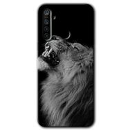 Realme 5I Lion Baskılı Uyumlu Silikon Kılıf