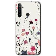 Realme 5I Mat Çiçek Baskılı Uyumlu Silikon Kılıf