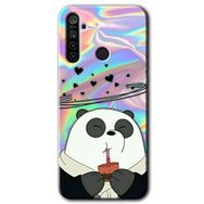 Realme 5I Milkshake Panda Baskılı Uyumlu Silikon Kılıf