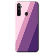 Realme 5I Oblique Baskılı Uyumlu Silikon Kılıf