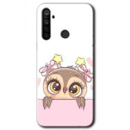 Realme 5I Sevimli Baykuş Baskılı Uyumlu Silikon Kılıf