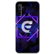 Realme 6I Dark Neon Yaprak G Harfi Baskılı Uyumlu Silikon Kılıf
