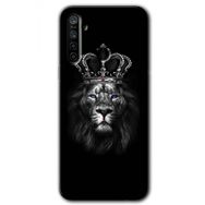 Realme 6I King Lion Baskılı Uyumlu Silikon Kılıf