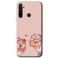 Realme 6I Meyveli Süt Baskılı Uyumlu Silikon Kılıf