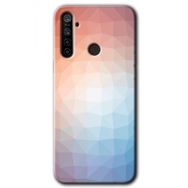 Realme 6I Polygon Graident 3 Baskılı Uyumlu Silikon Kılıf