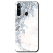 Realme 6I White Marble Baskılı Uyumlu Silikon Kılıf