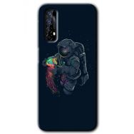 Realme 7 Astronot Kıyafeti Baskılı Uyumlu Silikon Kılıf