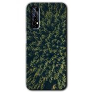 Realme 7 Çam Ağacı Ormanı Baskılı Uyumlu Silikon Kılıf