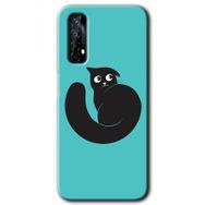 Realme 7 Cat Vector Baskılı Uyumlu Silikon Kılıf