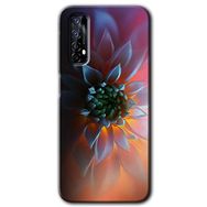 Realme 7 Çiçek Motif Baskılı Uyumlu Silikon Kılıf