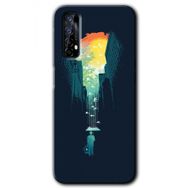 Realme 7 City Bird Sky Baskılı Uyumlu Silikon Kılıf