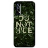 Realme 7 Do Not Hide Baskılı Uyumlu Silikon Kılıf