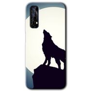 Realme 7 Dolunay Bozkurt Baskılı Uyumlu Silikon Kılıf