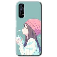 Realme 7 Happy Girl Baskılı Uyumlu Silikon Kılıf