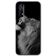 Realme 7 Lion Baskılı Uyumlu Silikon Kılıf