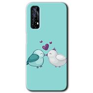 Realme 7 Mutlu Kuşlar Baskılı Uyumlu Silikon Kılıf