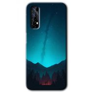 Realme 7 Night Fores Mount Baskılı Uyumlu Silikon Kılıf
