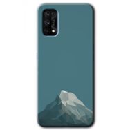 Realme 7 Pro Alone Mountain Baskılı Uyumlu Silikon Kılıf