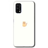 Realme 7 Pro Cat Minimalism Baskılı Uyumlu Silikon Kılıf