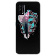 Realme 7 Pro Heykel Baskılı Uyumlu Silikon Kılıf