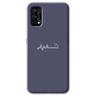 Realme 7 Pro Kara Kedi Baskılı Uyumlu Silikon Kılıf
