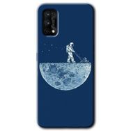 Realme 7 Pro Uzay İşçisi Baskılı Uyumlu Silikon Kılıf