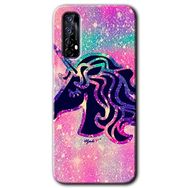 Realme 7 Unicorn Kristal Baskılı Uyumlu Silikon Kılıf