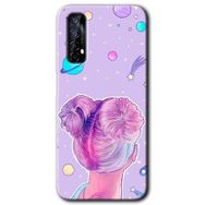 Realme 7 Uzaylı Kız Baskılı Uyumlu Silikon Kılıf