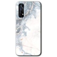 Realme 7 White Marble Baskılı Uyumlu Silikon Kılıf