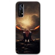 Realme 7 Wings of Power Baskılı Uyumlu Silikon Kılıf
