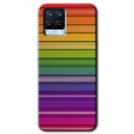 Realme 8 Pro Colorful Lines Baskılı Uyumlu Silikon Kılıf