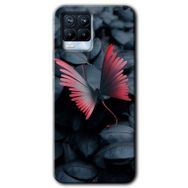 Realme 8 Pro Dark Butterfly Baskılı Uyumlu Silikon Kılıf