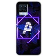 Realme 8 Pro Dark Neon Yaprak A Harfi Baskılı Uyumlu Silikon Kılıf