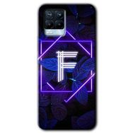 Realme 8 Pro Dark Neon Yaprak F Harfi Baskılı Uyumlu Silikon Kılıf