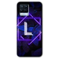 Realme 8 Pro Dark Neon Yaprak L Harfi Baskılı Uyumlu Silikon Kılıf