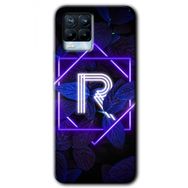 Realme 8 Pro Dark Neon Yaprak R Harfi Baskılı Uyumlu Silikon Kılıf