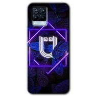 Realme 8 Pro Dark Neon Yaprak Ü Harfi Baskılı Uyumlu Silikon Kılıf