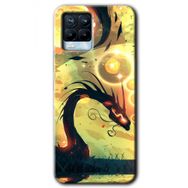 Realme 8 Pro Digital Dragon Baskılı Uyumlu Silikon Kılıf
