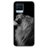 Realme 8 Pro Lion Baskılı Uyumlu Silikon Kılıf