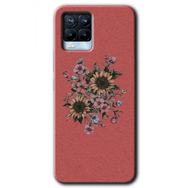 Realme 8 Pro Retro Çiçek Baskılı Uyumlu Silikon Kılıf