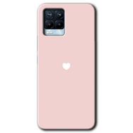 Realme 8 Pro Sade Kalp Baskılı Uyumlu Silikon Kılıf