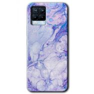 Realme 8 Pro Spots Lilac Baskılı Uyumlu Silikon Kılıf
