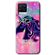 Realme 8 Pro Unicorn Kristal Baskılı Uyumlu Silikon Kılıf