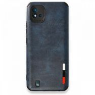 Realme C11 2021 Loop Deri Silikon Lacivert Kılıf