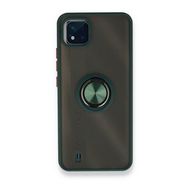 Realme C11 2021 Montreal Yüzüklü Silikon Kapak Yeşil Kılıf