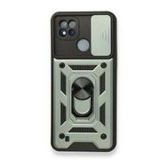 Realme C11 2021 Pars Lens Yüzüklü Silikon Yeşil Kılıf